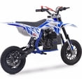 thumbnail image 3 of MotoTec Villain 52cc 2-Stroke Kids Gas Dirt Bike Blue, 3 of 6