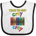 thumbnail image 3 of Inktastic Time to Get Cray Cray Crayons Humor Boys or Girls Baby Bib, 3 of 4