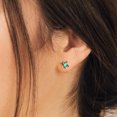 thumbnail image 3 of kcavykas 925 Opal Sea Turtle Earrings for Women – Sterling Silver Birthstone Studs, Ocean Animal Jewelry Gift, Cute Everyday Wear, Elegant Turtle-Themed Accessories Green, 3 of 7