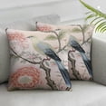 thumbnail image 2 of Nawypu  Chinoiserie Pillow Covers Set of 2,Pink Flowers and Birds Pillow Cover Chinoiserie Decor Outdoor Pillows Cases Suitable for Couch Pillows Living Room Bedroom, 2 of 6