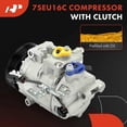 thumbnail image 3 of A-Premium Air Conditioner AC Compressor with Clutch Compatible with Jaguar XJ8 2004-2009, XJR 2004-2009, 3 of 5