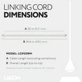 thumbnail image 2 of Linking Cord for UC01 Under Cabinet Light, White, 32 Inch, LC0132WH, 2 of 6