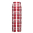 thumbnail image 5 of Fashion YLSDY Mens Casual Pajama Pants Trendy Plaid Home Pants Casual Fashion Plaid Printing Pj Pants Elastic Waist Holiday Trousers Red L, 5 of 5