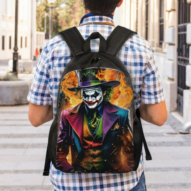 JOker Backpack 3D Printed Fashion Backpack Casual Novelty Laptop School Bag For Kids Youth Walmart