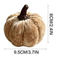thumbnail image 6 of Dvumao 3.7 in Velvet Fabric Pumpkin, Faux Pumpkin for Halloween and Thanksgiving Centerpiece, Artificial Fall Pumpkin Decor, 6 of 7