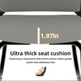 thumbnail image 4 of Modern Office Chair No Wheels, Ergonomic Study Chair with Handrail and Steel Legs, Comfy Home Office Desk Chairs with Ultra Thick Cushion, Black+ Gray, 4 of 9