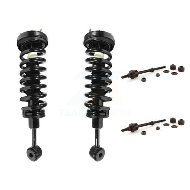 Transit Auto Front Complete Shock Assembly & TOR Link Kit for Car 2006-2008 Ford F-150 Lincoln Mark LT Excludes Rear Wheel Drive Vehicles with Torsion Suspension Lift Kits 4WD KSS-100503