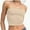 Apricot, variant on Women's Strapless Bandeau Double Layered Basic Casual Tube Top