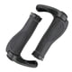 thumbnail image 1 of Puños ergonómicos para manillar de bicicleta de montaña y carretera, antideslizantes, con bloqueo, de cuerno de buey - Un par (negros), 1 of 6