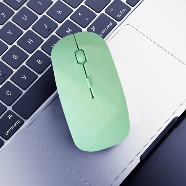 Silent Wireless Ergonomic Mouse Quiet Click 2.4G Connection Compact Lightweight Long Battery Life for Travel Office Use