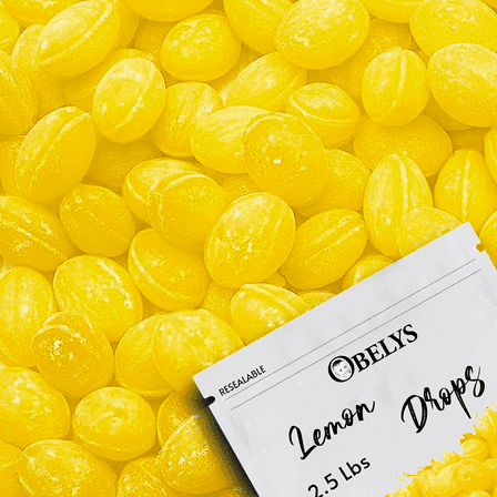 Natural Lemon Drops Candy |  2.5 Pounds (40 oz) | Old Fashioned Hard Candy - Classic Tart-Sweet Flavor, Unwrapped