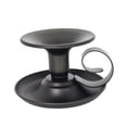 thumbnail image 3 of Candelabro de hierro hecho a mano con diseño de taza de té para decoración elegante en el hogar Negro, 3 of 9