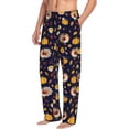 thumbnail image 5 of Kdxio Turkey And Autumn Pattern Men's Pajama Pants, Elastic Waist with Drawstring and Pockets, Comfortable Loungewear-Small, 5 of 5