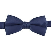 Men's Solid Poly Satin Adjustable Bow Ties - Pre Knotted Bow Ties