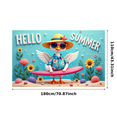 thumbnail image 2 of Decorative Design Summer Banner Colorful Theme Animal Banner for Beach Party Outdoor Celebration Summer Gathering, 2 of 6