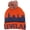 Red/Navy Skyline, variant on Cleveland Adult Size Winter Knit Beanie Hats (Red/Navy Skyline)