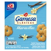 Gamesa Maravillas Vanilla Flavored Cookies, 17.2 oz Box, 5 Individually Wrapped Sleeves