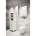 thumbnail image 2 of Water Creation Madison 33" Solid Hardwood Medicine Cabinet in White/Chrome, 2 of 4