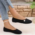 thumbnail image 6 of Flats for Women Slip On Closed Toe Round Toe Mary Jane Shoes Comfortable Walking Ballet Flats Summer Trendy Low Wedge Dolly Shoes Black 36, 6 of 8