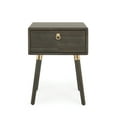thumbnail image 5 of Dalen Nightstand, Mid-Century Style, Solid Wood Side Table, Mocha, 5 of 17