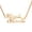 Rose gold, variant on Name Custom Necklace 18K Gold Plated 2 Name Necklace Personalized with Heart Customized Pendant Necklace Women Jewelry Gift
