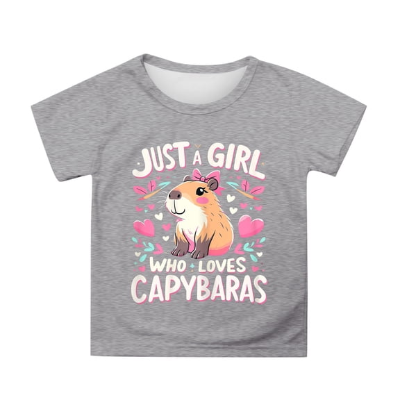 MUXiin Girls Shirts Size 7-8 Floral Graphic Crew Neck Preppy Short Sleeve T-Shirt Comfortable Back To School Funny Tees T Shirts for Boys and Girls Summer Clothes for Girls
