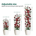 thumbnail image 3 of Heyfurni 6.3 Ft Obelisk Garden Trellis with 20pcs Clips, Plant Clips Green Metal Plant Support for Climbing Vines & Flowers, 3 of 9