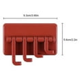 thumbnail image 4 of Yuarrent Colgador de puerta montado en la pared, colgante autoadhesivo de plástico, bufanda para llaves, gancho sin perforaciones, soporte para Cocina y Comedor Rojo, 4 of 6