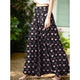 thumbnail image 2 of Cueply Long Skirts for Women Pleated Elastic High Waist drawstring Tiered Maxi Skirt with Pockets, 2 of 7