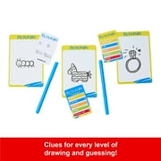 Pictionary Board Game, Drawing Game for Kids, Adults & Game Night with Dry Erase Markers & Boards