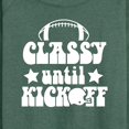 thumbnail image 3 of Instant Message - Classy Until Kickoff - Women's Lightweight French Terry Long Sleeve Shirt, 3 of 6