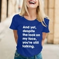 thumbnail image 2 of Women's Funny Graphic T-Shirts Sarcastic Novelty Tees with Humorous Sayings for Casual Wear, 2 of 5