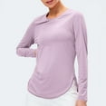 thumbnail image 6 of CFLVAEK Womens Sun Protection Shirts Long Sleeve Crewneck Sun Shirts UPF 50+ Outdoor Yoga Shirt, 6 of 9