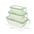 thumbnail image 4 of Juego de 3 Cajas Organizadoras de Verduras, Contenedores de Almacenamiento de Alimentos, Soportes para Conservar Ensaladas, Frutas y Snacks., 4 of 5