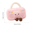thumbnail image 3 of Plush Radio Toy, Cute Creative Smiling Face, 1 Piece Soft Stuffed Toy, For Kids Play Decor Nursery Decoration Baby Shower Gift Toddler Playtime Companion, 3 of 6