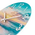 thumbnail image 3 of Reloj Alarllok de 12 pulgadas, impermeable, diseño costero azul para exteriores, 3 of 9