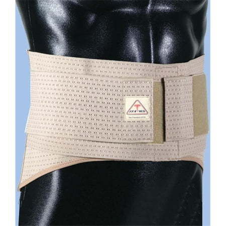 ITA-MED AB-309 XXL Elastic Duo-Adjustable Back Support Belt - Beige - 9in. Wide