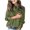 Army Green Blouse for Women, variant on HAPIMO Women's Loose Knitted Jumper Tops Sweatshirt Trendy Casual Comfy Sale Solid Button Tees Clothing Autumn Winter Turtle Collar Pullover Long Sleeve Shirts Army Green XXL