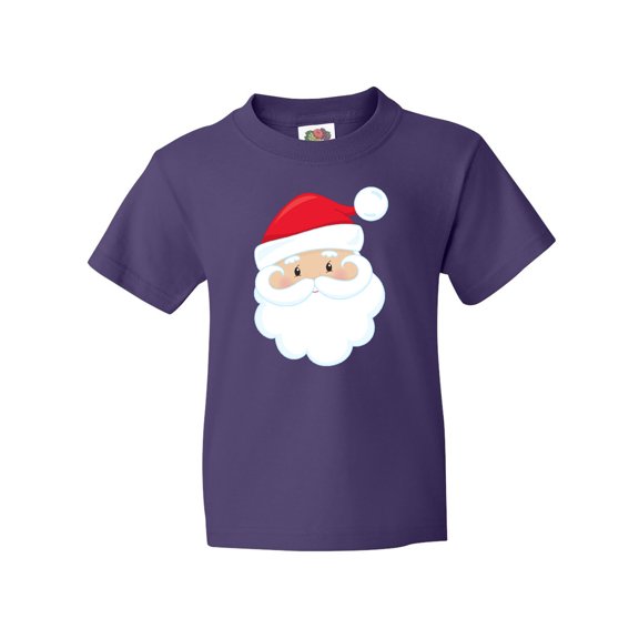 Inktastic Santa Claus, Smiling Santa, Santa Hat, Christmas Youth T-Shirt
