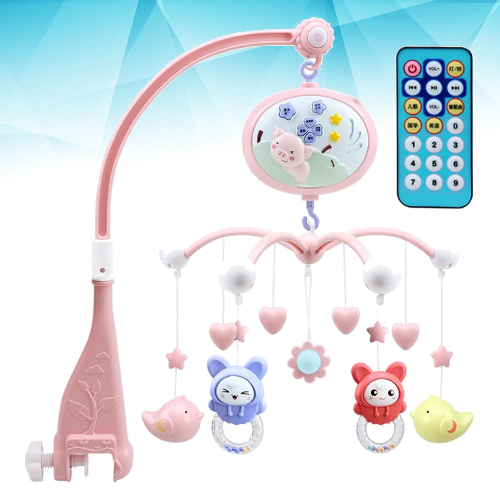 Musical Baby Crib Mobile Toy Toddler Bed Bell With Animal Rattles