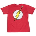 thumbnail image 4 of DC Comics The Flash Symbol Glow Ink Youth T-Shirt-XLarge, 4 of 4