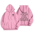 thumbnail image 5 of XINXIAOO Hoodies for Women Long Sleeve Pullover Hoodie Sweatshirt Cute Hoodies Pink Womens Sweatshirt Fall Jacket Women College Clothes for Women, 5 of 5