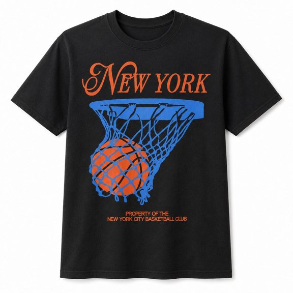 New York Basketball Graphic T-Shirt, Unisex Classic Fit Tee