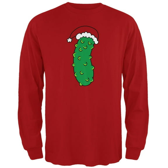 Old Glory Mens Christmas Pickle Long Sleeve T Shirt