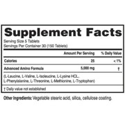 Advanced Amino Formula - Essential Amino Acid Supplement, 150 Tablets, 8 Essential Amino Acids, Post-Workout Recovery, Muscle Support, Energy & Stamina, Vegan, Gluten-Free, GMO-Free