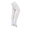 Venosan Anti-Embolism, Inspection Toe, Thigh-High Stockings - 18mmHg, White, Long Large