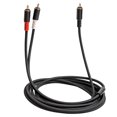 thumbnail image 4 of Y2H 3704 3m RCA Male to Dual RCA Male Y-shape Splitter Cable Audio x8p Connection Cord for Mixer Amp, 4 of 5