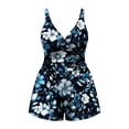 thumbnail image 4 of Plus Size Swim Romper Women Modest One Piece Swimsuit Full Coverage Boyleg with Pockets 2026 Bathing Suit Swimwear Summer Beach Vacation Outfits, 4 of 7