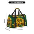 thumbnail image 3 of Honeii Sunflowers in Bucket Print Gym Bag,Carry on Weekender Overnight Bag, Travel Duffel Bags, Personal Item Travel Bag,Tote Bag,Workout Dance Bag, 3 of 7