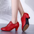 thumbnail image 2 of XIHAHA-zapatillas de deporte de tacón alto para mujer, zapatos de baile latino, Jazz, salón, Salsa, entrenamiento, Tango moderno, 2 of 5